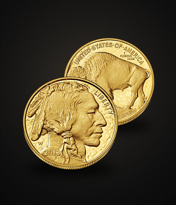 American Buffalo 1 oz 999.9, obverse and reverse