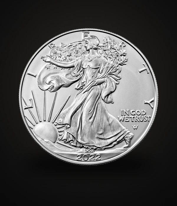 American Silver Eagle 1 oz 999, esikülg