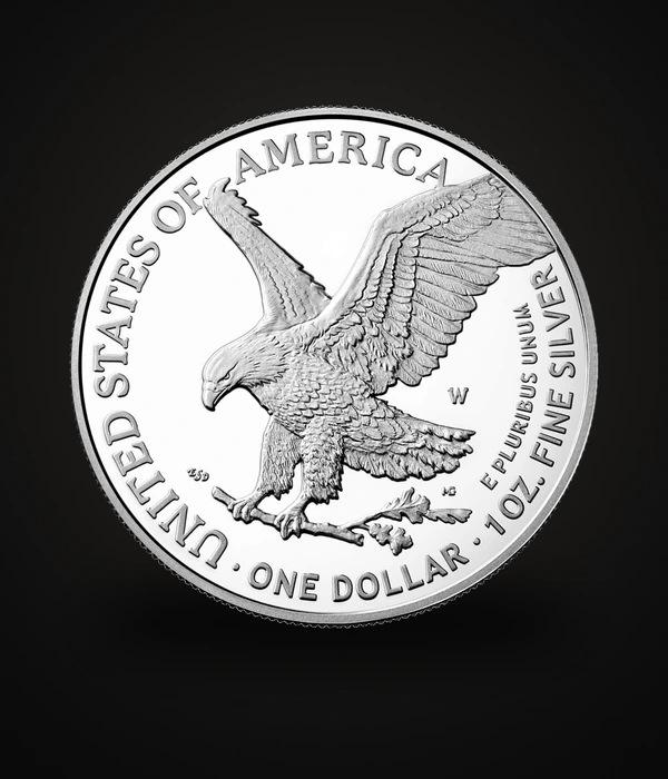American Silver Eagle 1 oz 999, реверс