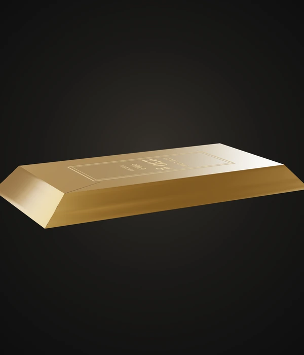Gold bar 250 g 999.9, back side