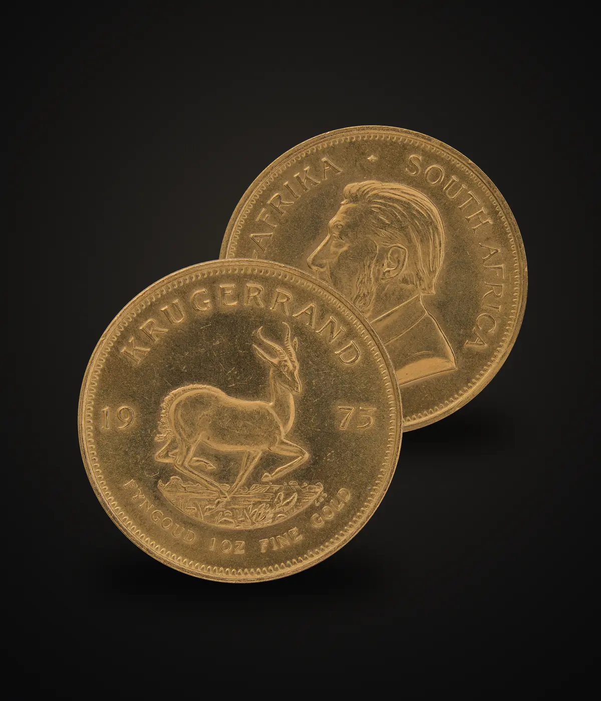 Krugerrand 1 oz 916.7, esi- ja tagakülg