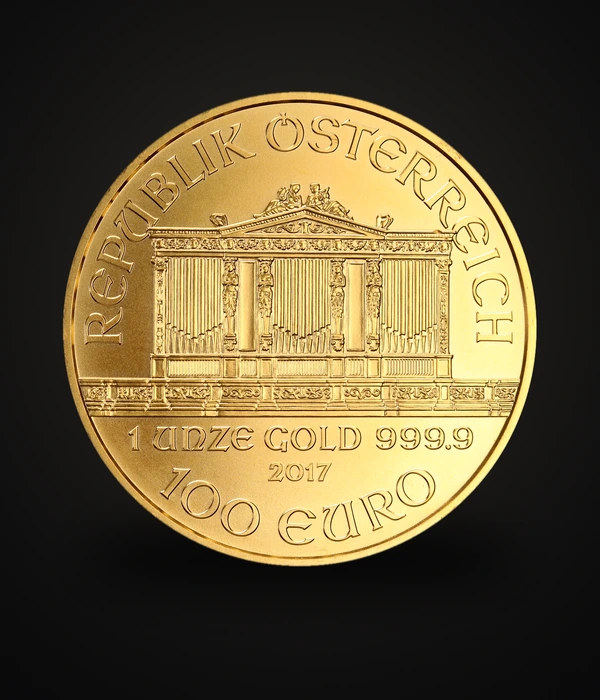 Vienna Philharmonic 1 oz 999.9, takapuoli