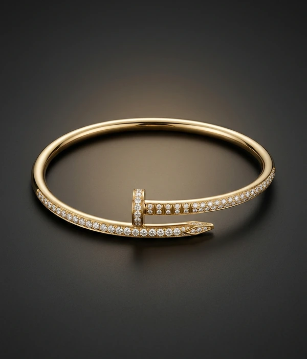 Cartier Juste un Clou -rannekoru, timantit, 18k keltakulta