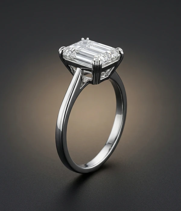 Harry Winston smaragdihiottu timanttisormus 2,50 ct, Platina 950
