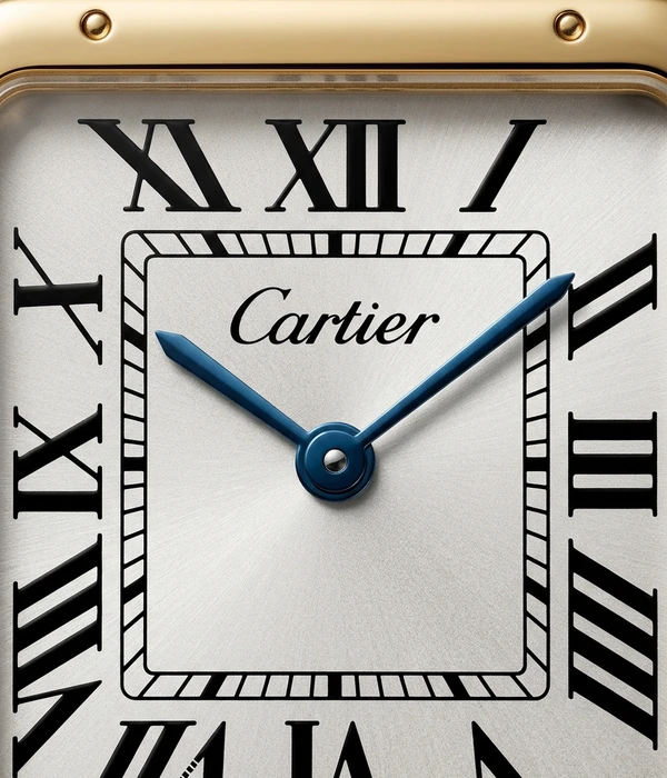 Cartier Tank Louis Cartier W1529756, sihverplaadi lähivaade