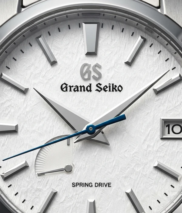 Grand Seiko Snowflake SBGA211, kellotaulun lähikuva