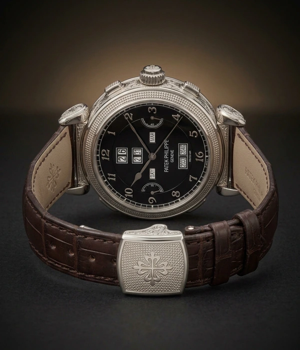 Patek Philippe Grandmaster Chime 6300G-010, caseback and clasp