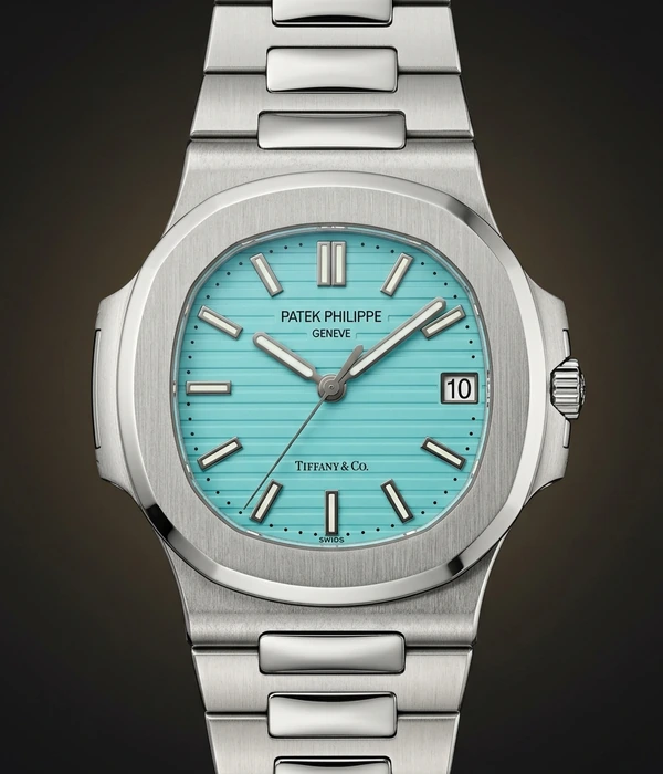 Patek Philippe Nautilus "Tiffany & Co." 5711/1A-018, dial front view