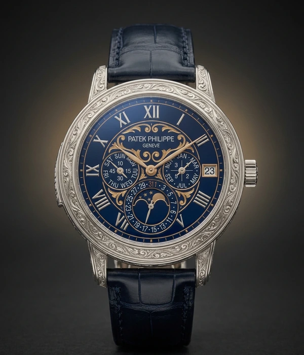Patek Philippe Sky Moon Tourbillon 6002G-010, dial front view