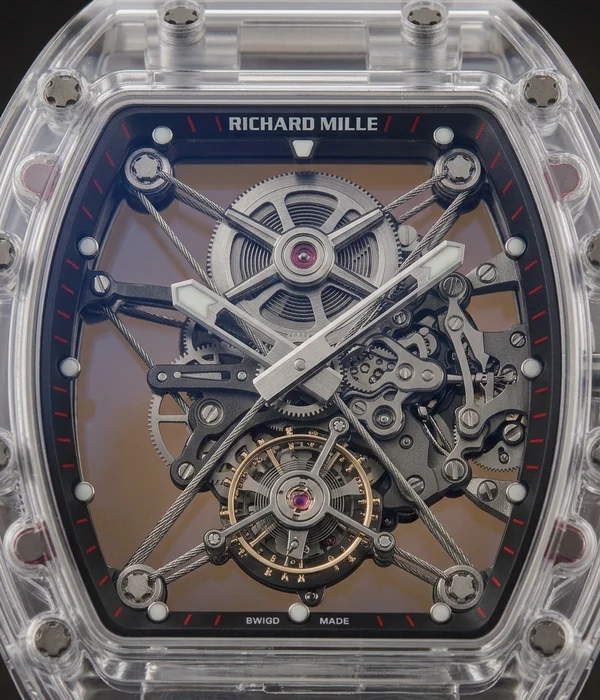 Richard Mille RM 56-02 Sapphire Tourbillon RM 56-02, dial close-up