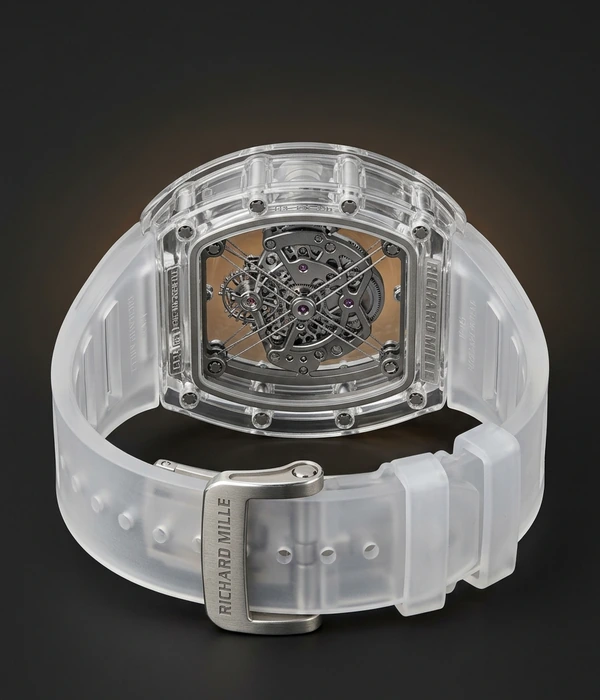 Richard Mille RM 56-02 Sapphire Tourbillon RM 56-02, задняя крышка и застёжка