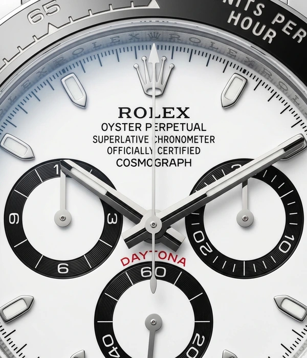 Rolex Cosmograph Daytona 126500LN, циферблат крупным планом
