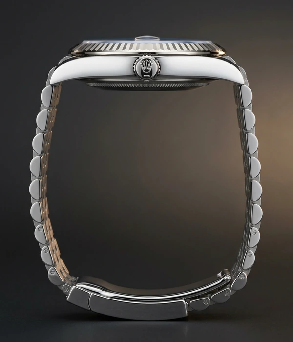 Rolex Datejust 41 126334, case side profile and crown