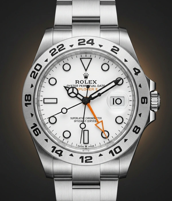 Rolex Explorer II 226570, dial front view
